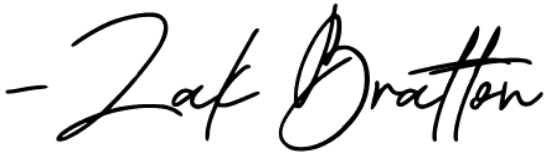 Signature of Zak Bratton